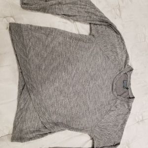 Athleta Crisscross Grey Sweatshirt